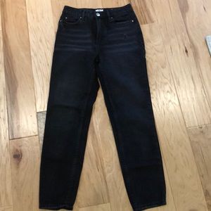 Vintage wash mom jean